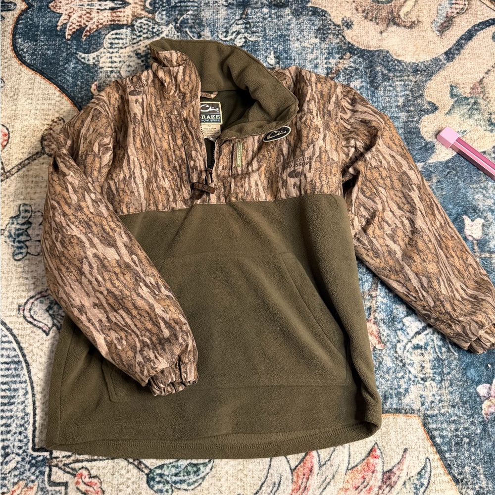 Drake Kids Camo Fleece Pullover
